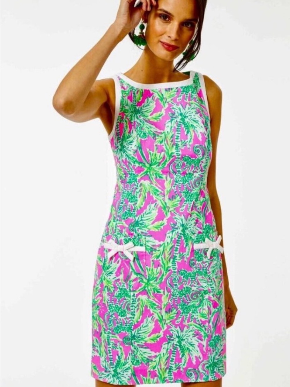 Lilly Pulitzer “Kathleen” Stretch Shift Dress (“Hangin’ Around/ Prosecco Pink”)
